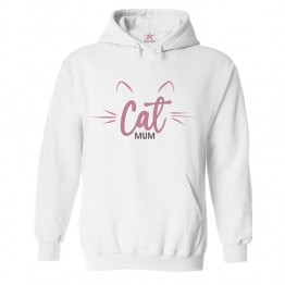 Cat Mum Classic Womens Kids and Adults Pullover Hoodie For Cat Lovers						 									 									